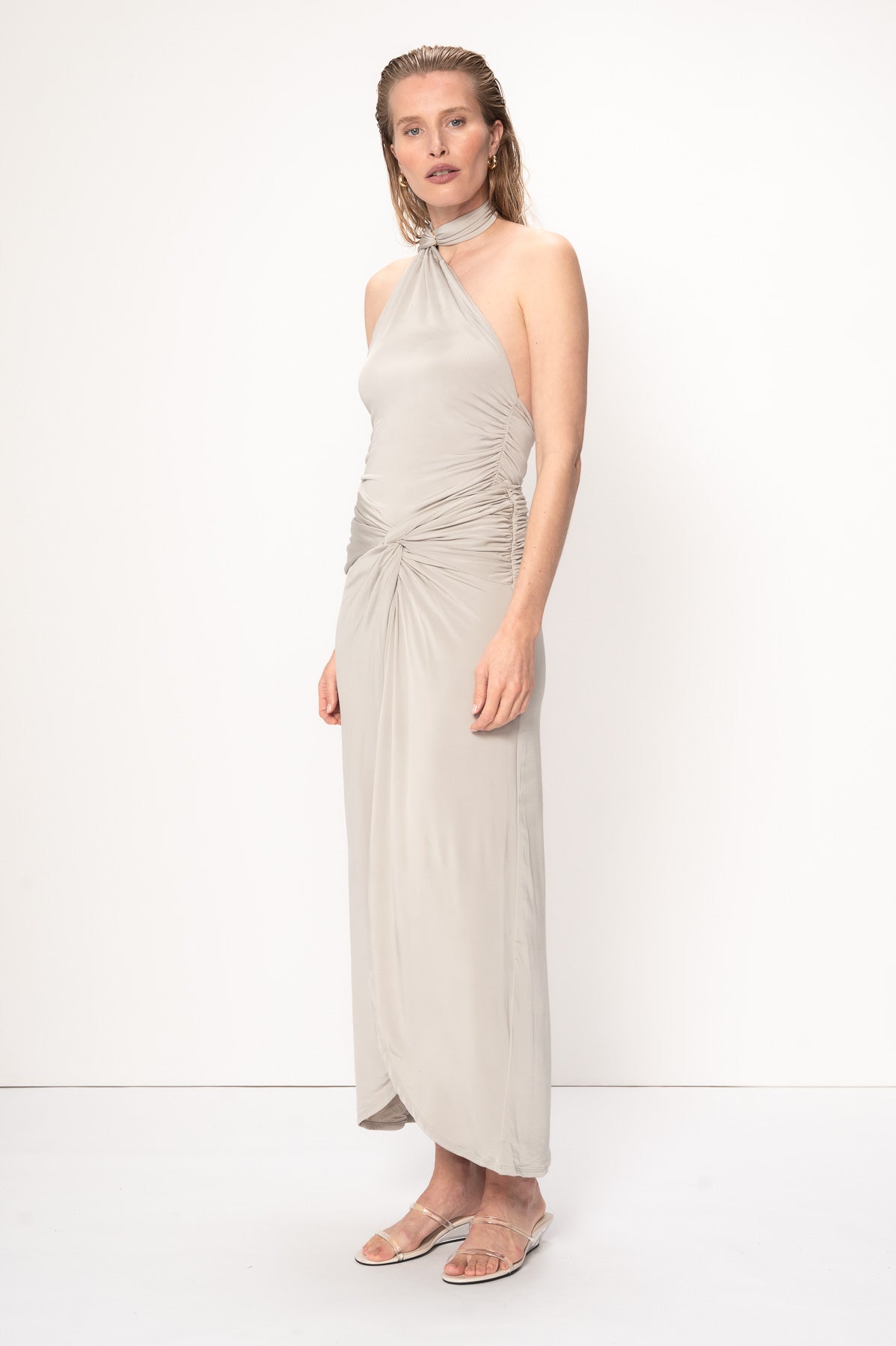 VIVEH Clam skirt in Fresh mint – back view