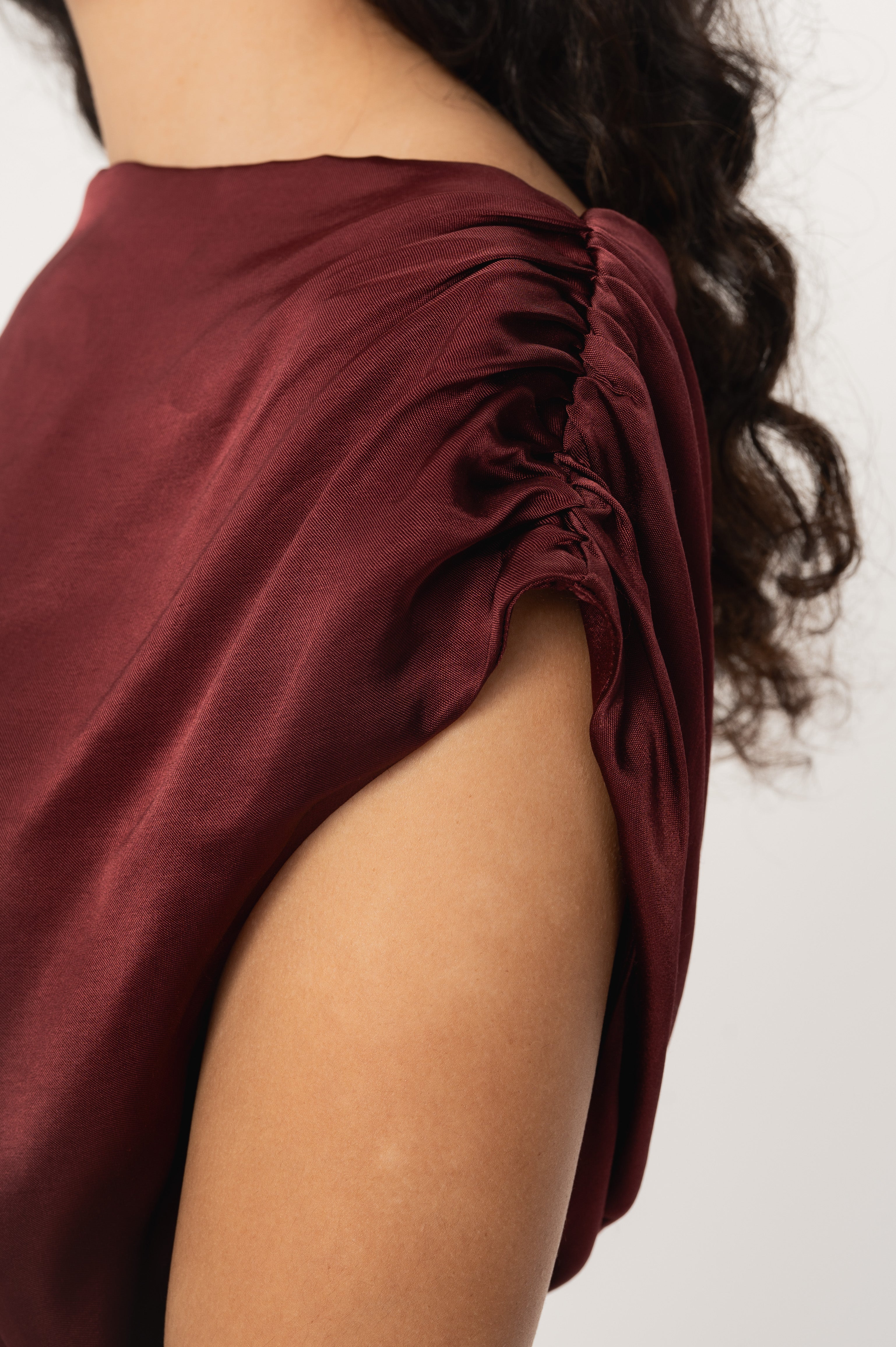 VIVEH Adhara top in Champagne – styled view