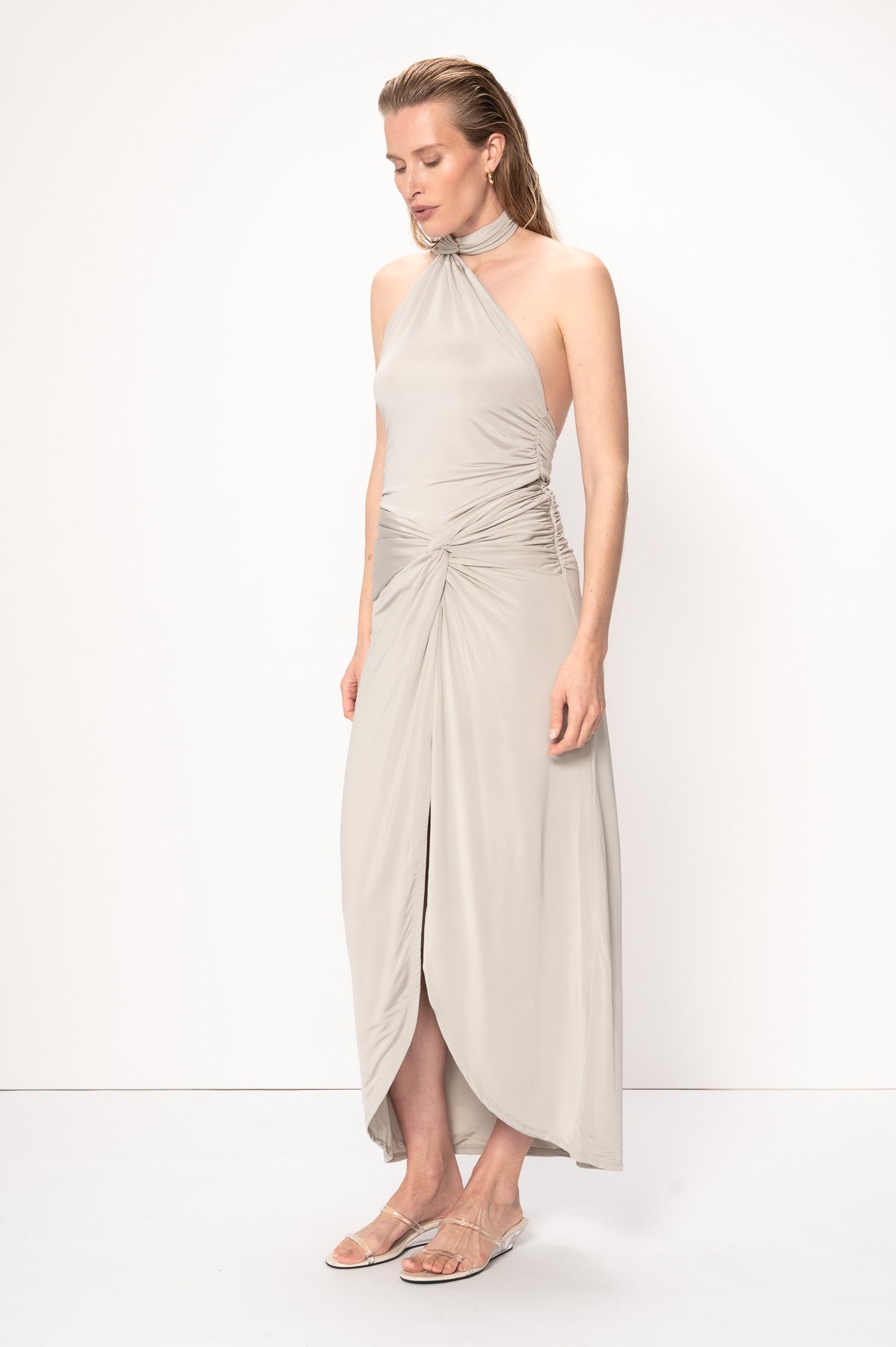 VIVEH Clam skirt in Fresh mint – side view
