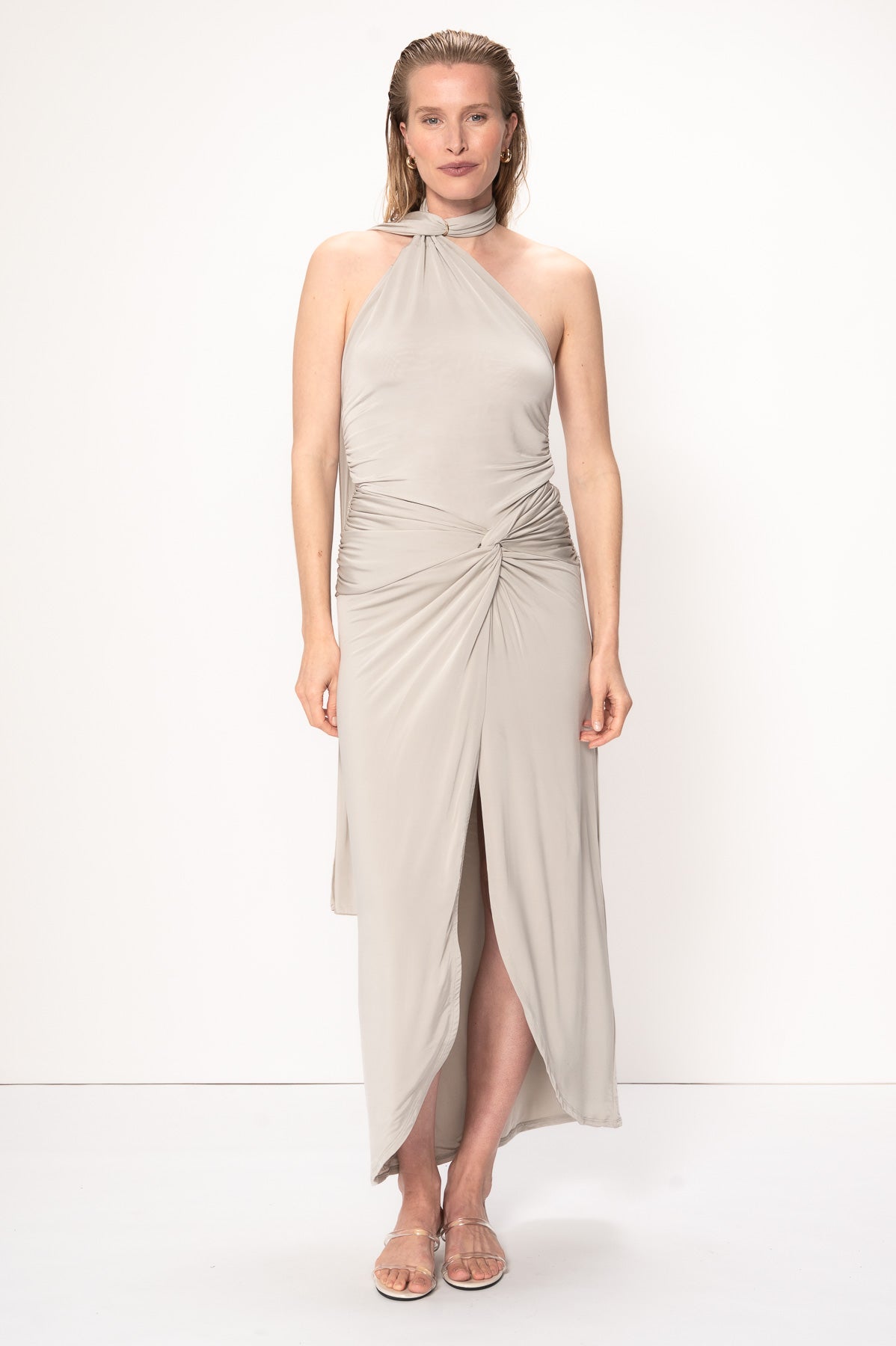VIVEH Clam skirt in Fresh mint – styled view