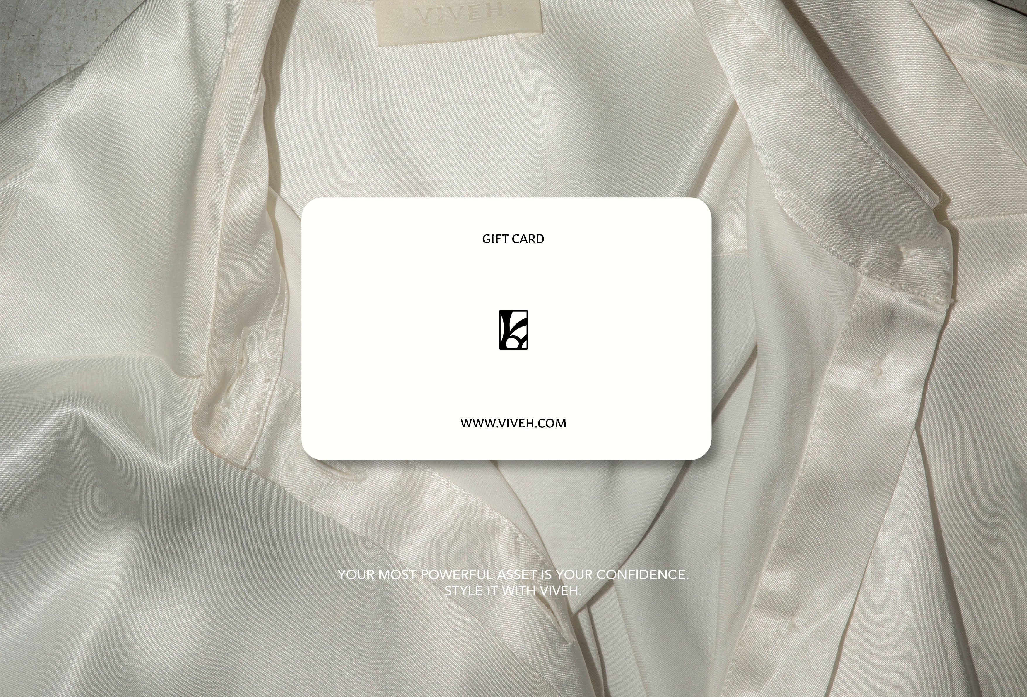 VIVEH E-Gift Card gift voucher in €25.00 – 1. digital gift cards: – front view