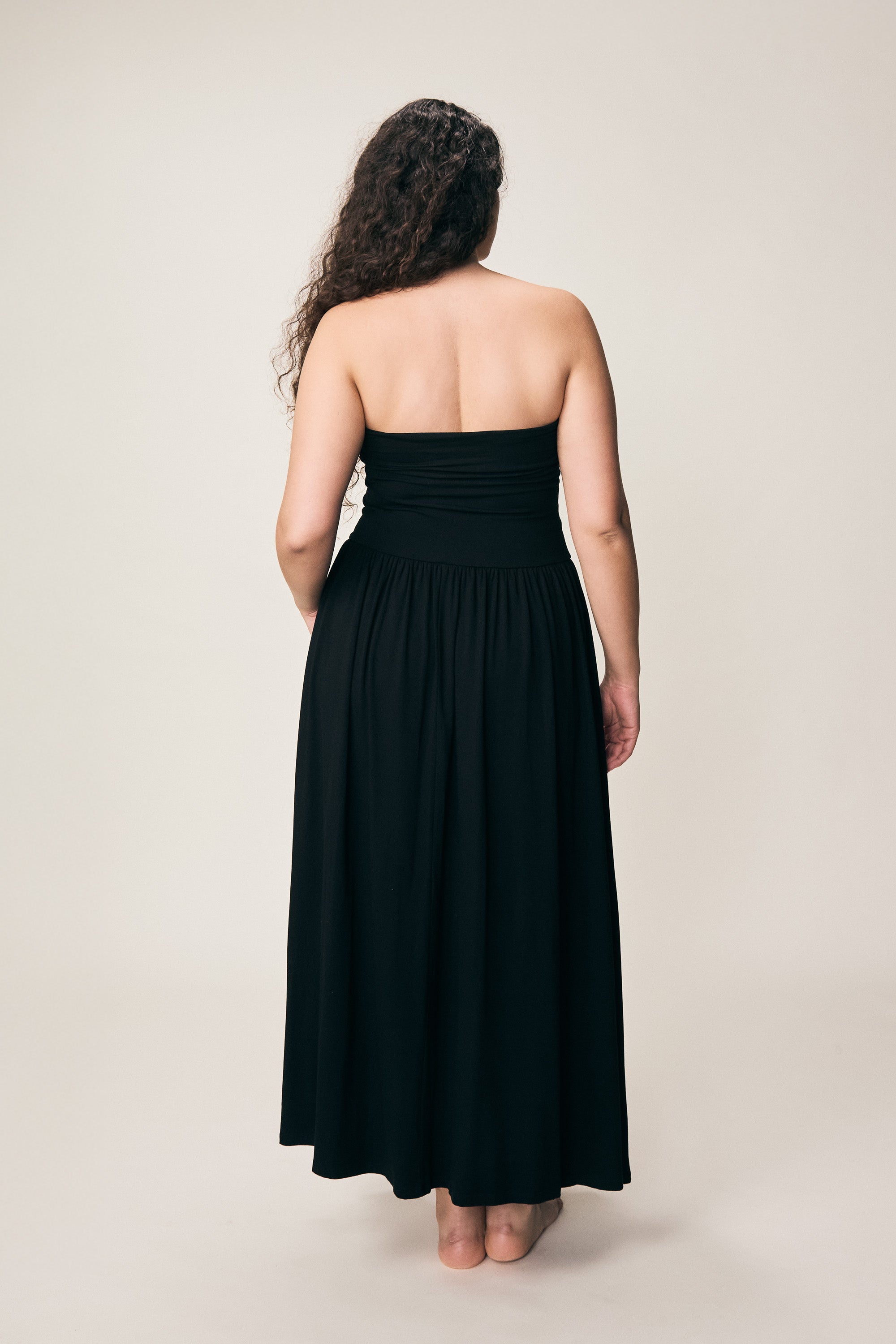 VIVEH Petunia skirt in Black Coffee – styled view
