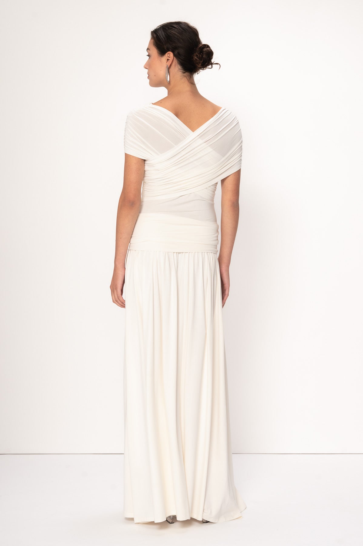 VIVEH Erez top in Coconut Milk – styled view